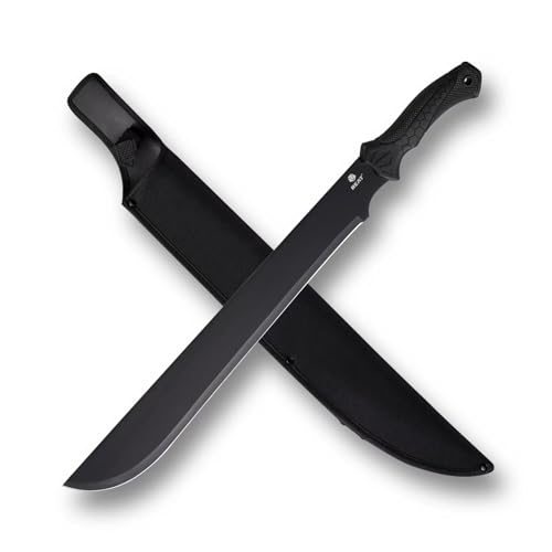 REAT Machete Heavy Duty with Sheath,24-inch Full Tang 420 Stainless Steel Blade,Non-silp Rubber...