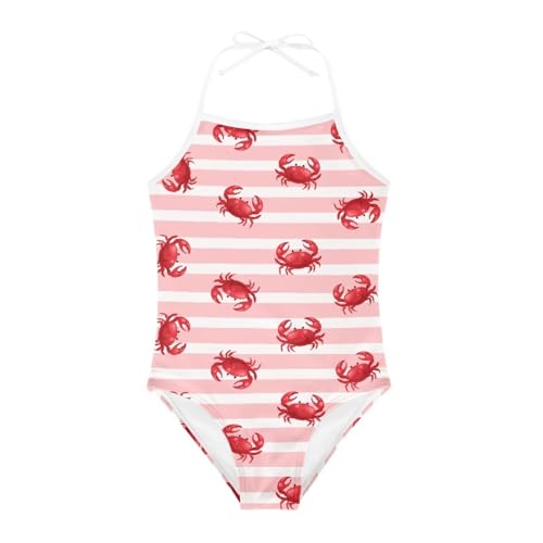Image of ELEQIN Cartoon Animal Cute Girls One Piece Swimsuit Adjustable Swimwear for 3Y-10Y