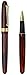 Xezo Phantom Fine Rollerball Pen, Hand Enameled in Deep Mahogany Color with 18K Gold Plating. Handmade, Limited Edition, and Serialized. No Two Alike