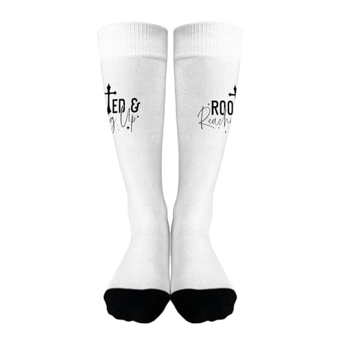 rooted & reaching up sock for son3