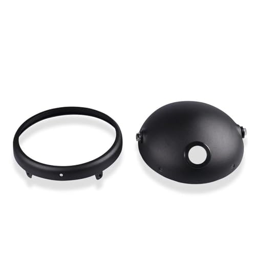 Garde phare Kawasaki moto 7 pouces boîtier robuste noir mat