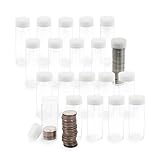 BCW 10ct Nickel and 10ct Quarter Coin Tubes Combo | Plastic Screw-On Cap for Coin Holder Tubes | Long Lasting Protection for Collectible Coins | Secure Sealing Mechanism | Coin Storage Accessories