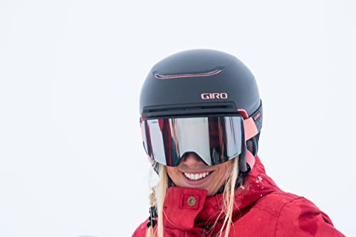 Image of Giro Ella Womens Snow Goggle - Black /White Data Mosh Strap with Vivid Copper /Vivid Infrared Lenses