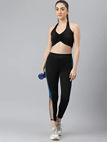 Image of Aarika Women's Black-Blue Color Track Pant