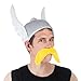 Produktbild Chaks - Asterix Helm Herren, offizielles Kostüm Accessoire für Asterix und Obelix, Gallier Stoffhelm für Karneval & Comic Con