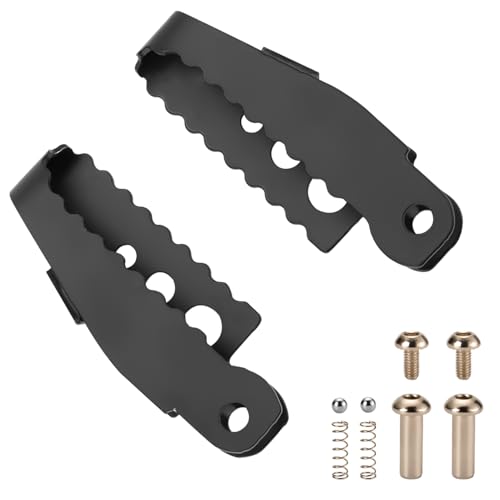 KAMIER Upgraded Foot Pegs Footrest Bracket Set Relacement for Razor MX650 MX500 SX500 Mcgrath Dirt Bike MX350 MX400 SX350 ZR350 Dirt Rocket Bike RSF650 RSF350 Off Road Motocross Left Right Parts Black
