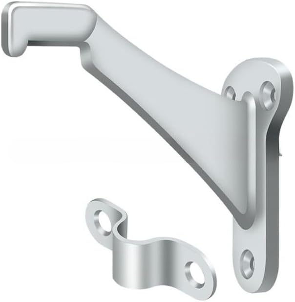 Deltana ZHRBB325U26 Hand Rail Brackets; Zinc 3-1/4" Projection; Bright Chrome Finish
