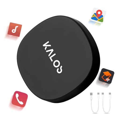KALOS Android Auto Wireless Adapter,Convert Factory Wired to Wireless,Instant Connection,Plug & Play, Auto-Connect,Compatible with Android 11+ & Cars from 2015