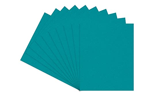 CountryArtHouse Teal Acid Free 8x10 Backing Board - Uncut Photo Mat Board - 50 Sheets