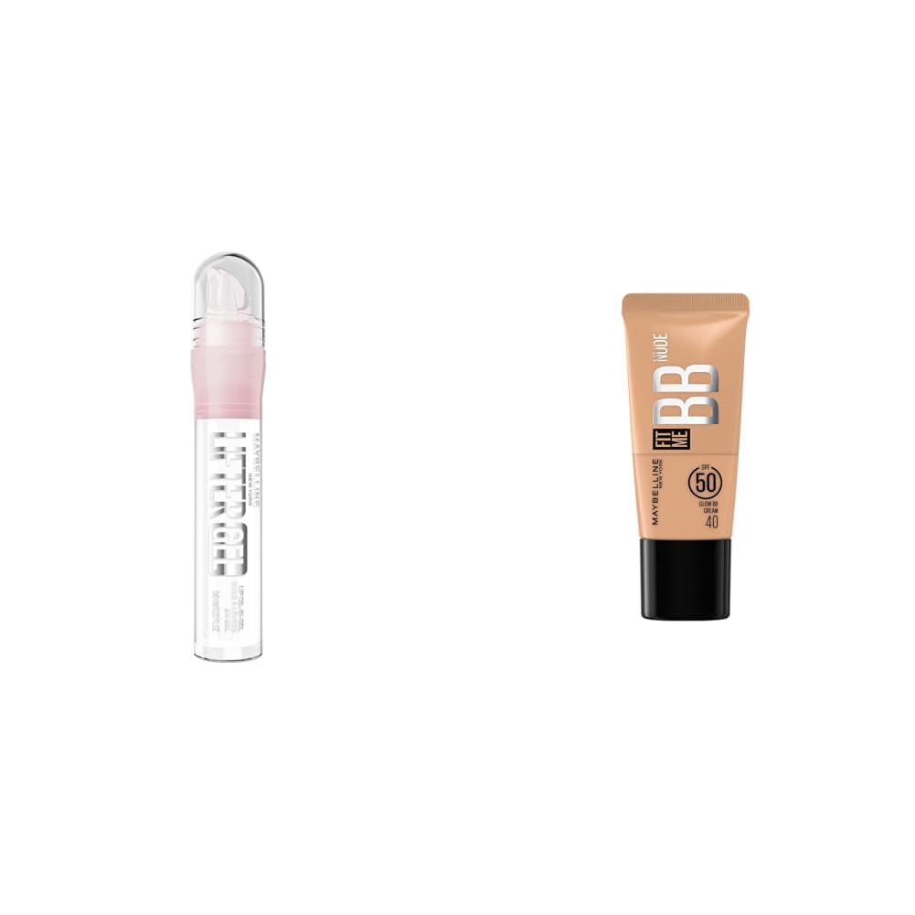 Maybelline New York Lifter Gel Lip Oil In Gel Maybelline New York Fit Me Glow BB Cream, SPF 50 24H Hydration With Niacinamide Hyaluronic Acid, Dewy Finish for Normal to Dry Skin- Shade 40 25ml-image-22