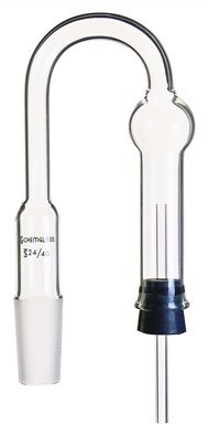Chemglass CG-1296-14 Series CG-1296 Drying Tube,"U" Shaped, 14/20 Inner Joint, 00 Rubber Stopper