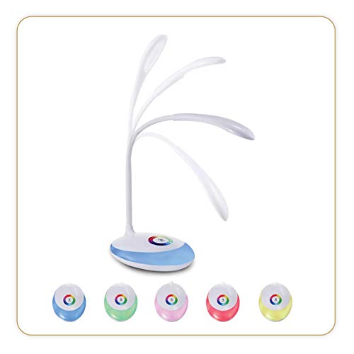 LB Office 8217 Teen Couleurs - Lampe LED - Rechargeable USB - 3 niveaux d'intensité lumineuse - Socle lumineux personnalisable Cover