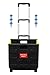 Mount-It! Rolling Utility Cart, Folding Collapsible Crate with Telescoping Handle and Durable Wheels, 55 lb Capacity, Portable Handcart for Groceries, Office, Teacher, and Travel Use