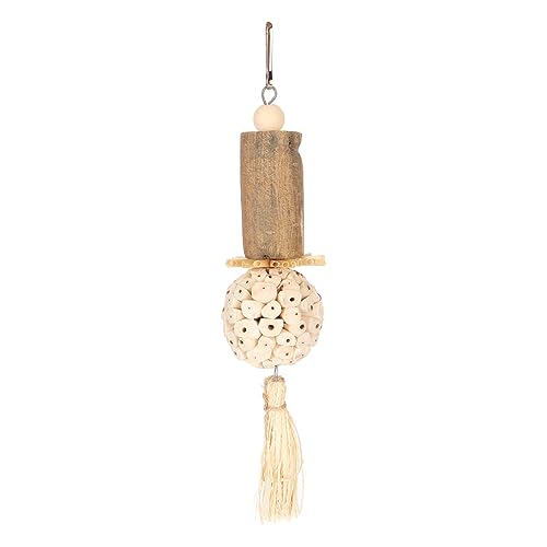 Sola Stick Bird Toys, Soft Ball Log Sola Wood Bird Foot Balls Bird Foraging Toys for Budgies Cockatiels Lovebirds