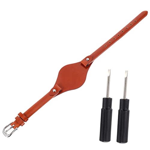 Correa de reloj de cuero genuino Uonlytech negra: elegancia impermeable para señoras