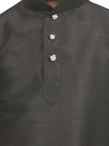 Image of SG YUVRAJ Boy's Raw Silk Kurta Dhoti Set