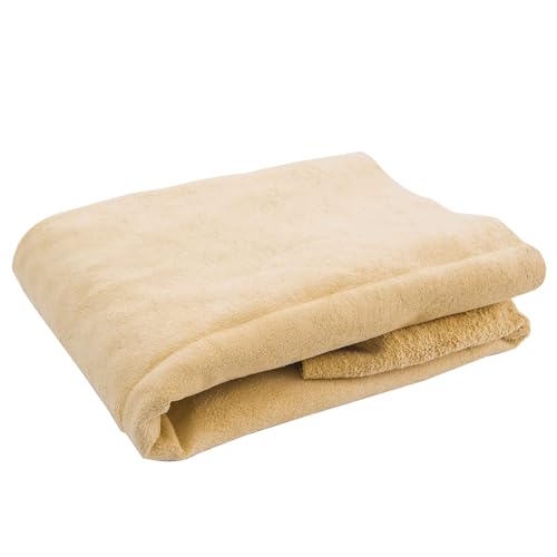 Peau de Chamois veritable 14 DM ² pour Nettoyage Voiture Caravane Camping Car, Beige
