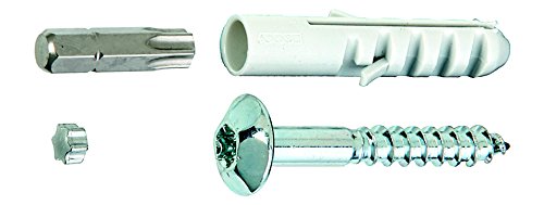 GAH-Alberts - Juego de tornillos para fijación de rejas de ventanas (galvanizados, 4 unidades)