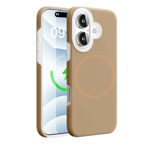 Image of Kratos Soft Silicone Case Cover Compatible with iPhone 16 Plus - Everyday Comfort Protection, Wireless Magnetic Charging Case with Raised Edge Camera & Screen Protection, Shock-Resistant Design