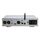 Gustard X18 MQA Audio DAC Bluetooth 5.0 ES9038 PRO Chip XMOS XU216 USB 32bit 768kHz PCM and DSD512 8X OPA1612 I2S CPLD Accusilicon USB/AES/Coaxial/Optic/IIS-H Input Decoder(Silver)
