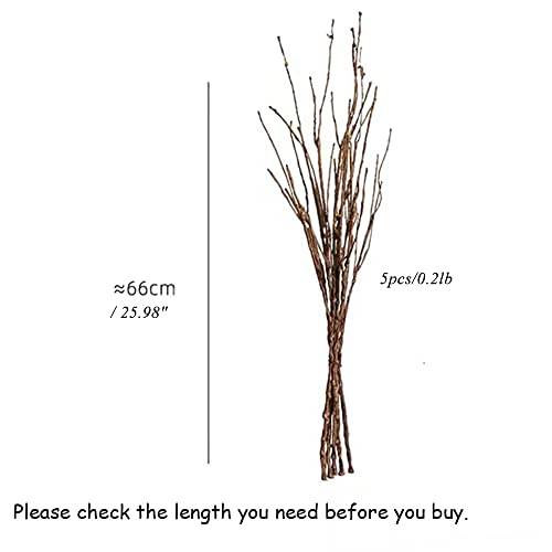 5PCS Artificial Lifelike Curly Willow Branches Decorative Dried Twigs - Image 4