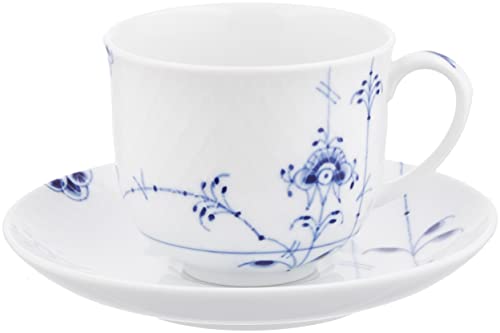 新品　ロイヤルコペンハーゲン　ブルーパルメッテ 蓋つきカップ&ソーサー 2客 ブルーパルメッテ 蓋つきカップ&ソーサー ペア 210ml|ロイヤル