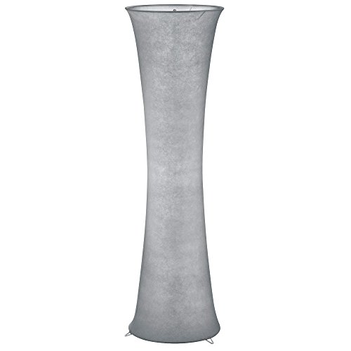 Reality Leuchten R40172087 Gravis Stehleuchte, Metall, grau, 35.0 x 35.0 x 123.0 cm
