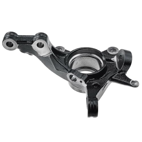 Image of Detroit Axle - Front Left Steering Knuckle for Hyundai 2014-2017 Accent, Dodge 2014 Attitude, Driver Side Steering Knuckle Assembly Replacement