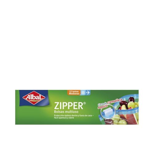 Mehrzwecktasche Albal Zipper (12 uds) (1 l)