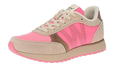 Woden WL686 Ronja Tricolor - Zapatillas para mujer - 377-Raspberry Multi, 377 Raspberry Multi, 38 EU