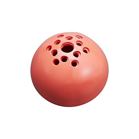 MAORUO Handmade Flower Vase, Mini Sphere Shape Porous Vase Decorative Ornaments Resin Crafts (Oriental Blue, 10 cm*10 cm) Cover