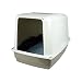PATAM Lettiera per Gatti Coperta – Toilette per Gatti con Filtro Anti Odore 54 x 39 x 39 cm Comfort Maxi Beige