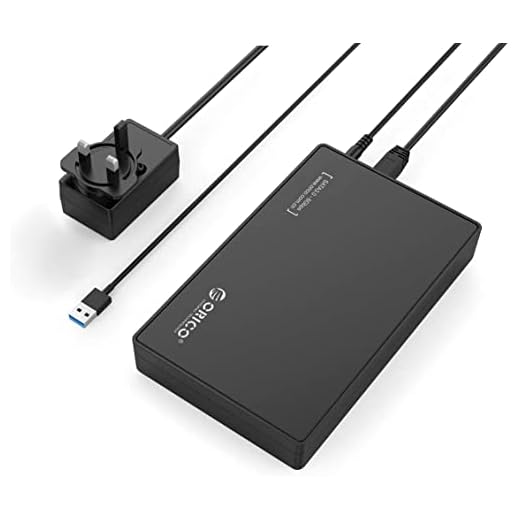 Carcasa Disco Duro 3.5 ", ORICO Caja Externo de Disco Duro USB 3.0 con UASP para HDD SSD SATA III, Comaptible con PC de Windows y Mac