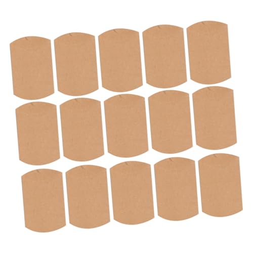 HEATSHAKING 120個 クラフト紙 コンテナ 抱き枕型紙箱 麻紐付 ポータブルで耐久性あり パーティー用キャンディバッグ バレンン クリスマス 誕生日