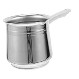 PEPLAYTAL Cafetera Turca de Acero Inoxidable Cafetera Multifunción para Espresso Jarra para Café de Campamento Olla Calentadora para Uso Diario Hogar y Oficina