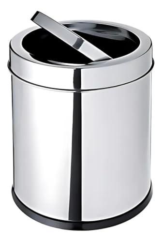 Lixeira Inox 3l Basculante Banheiro Cozinha Escritório Powermaid