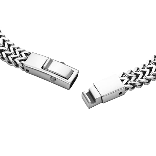 Pulsera de acero inoxidable Geoffrey Beene para hombre miniatura 4