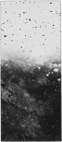 星空 銀河 白黒 タオル フェイスタオル マイクロファイバー ホテル仕様 ふわふわ 柔らか肌ざわり ハンドタオル 吸水速乾 薄手 バス用品 プレゼント 12x27.5in