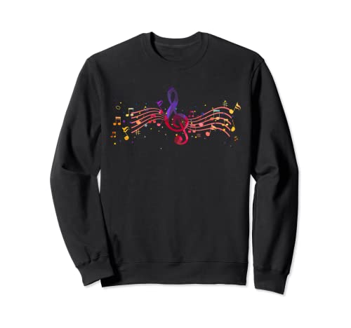 Agudos Clef Músico Cantante Notas musicales Instrumentos musicales Sudadera