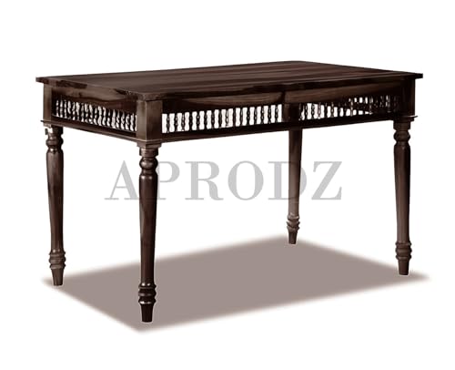 Image of APRODZ Sheesham Wood Norcross 4 Seater Dining Table Set for Home and Living Rooms| Dining Furniture | Walnut Finish