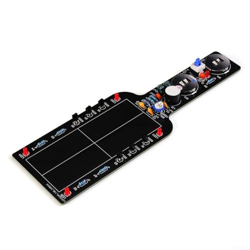 Honseadek Kit electrónico de detector de metales portátil con alarma de zumbador y luz LED para montaje de bricolaje, entretenimiento de juegos y aplicaciones de inspección de seguridad