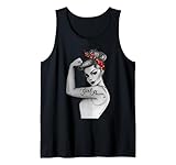 Pour les filles qui aiment l'art vintage, rétro, pin-up, Rosie la riveteuse. Icône féministe, femme, fille, femme, égalité des droits, inspo pour femme, convient pour maman, fille, amie, parfait pour les filles