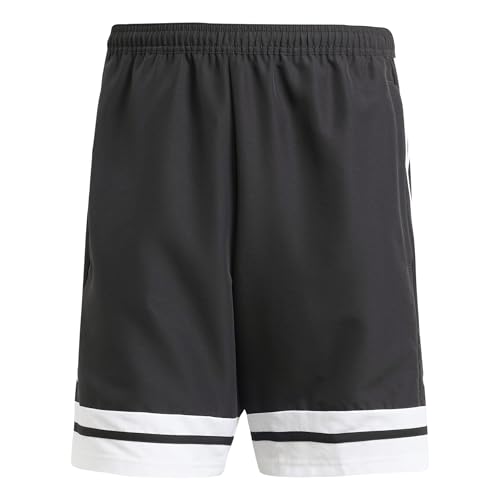 Adidas Men's SQUADRA25 Downtime Woven Short, Black/White, 3XL