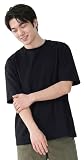[アクレイス] Tシャツ メンズ 半袖 5.0oz 型崩れしにくい Sorona 3M 無地 速乾 防シワ ストレッチ 厚手 透けない クルーネック ゆったり 白 黒 グレー ベージュ alm-tp26079xlbl