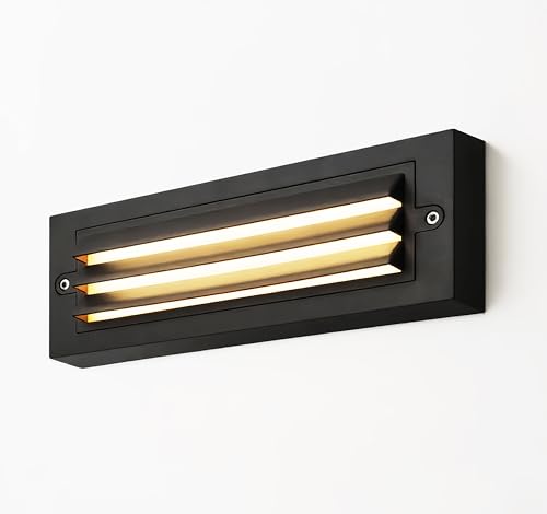 ZONK LED Step Lights Outdoor Indoor 120V, 10Inch Landscape Pathway Stair Lights 6W, 3000K Non-dimmable IP65 Waterproof Staircase Light, Deck Lighting, Retaining Wall Lights