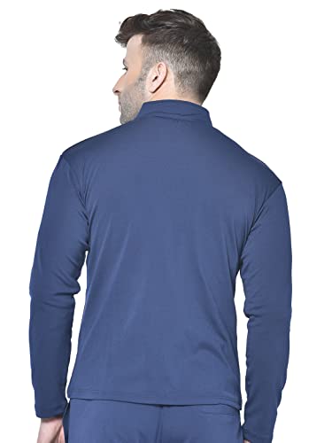 Image of CHKOKKO Men Polyester Winter Sports Gym Track Zipper Stylish Standard Length Jacket