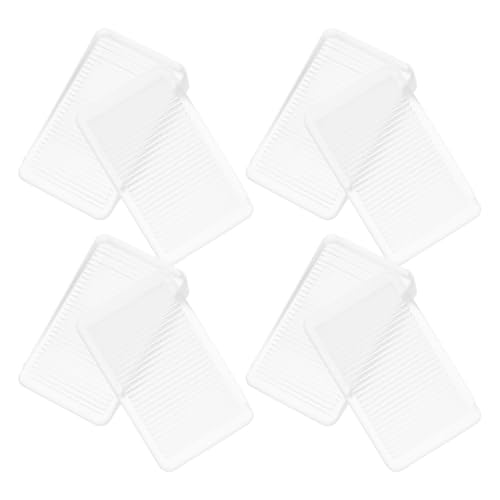 8 Stück Möbel-Nivellierer, transparent, verstellbar, für Tisch, Kühlschrank, Bodenschutz, Kombination aus Größen und klein