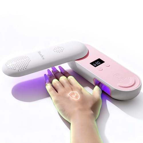 MelodySusie Compact Cordless UV Nail Lamp, P-PLUS20F with Innovative Rotatable