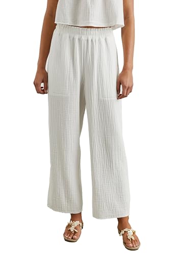 White Crop Pants by RAILS