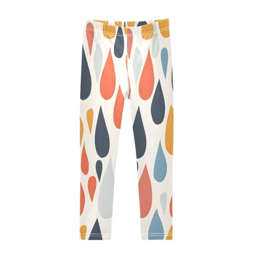 Toddler Girls Leggings Printed Yoga Pants Leggings Raindrop for Kids